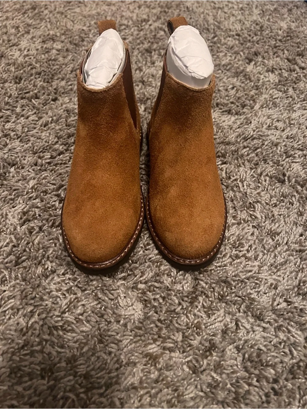 NWOT Janie and Jack Toddler/Tween Tan Suede Chelsea Boots